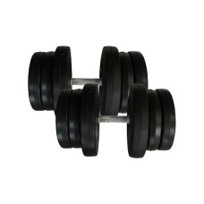 Гантелі складальні композитні в пластиковій оболонці Rock Pro-R 2 шт по 21,5 кг NE-PL-R-021-2