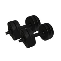 Гантелі складальні композитні в пластиковій оболонці Rock Pro 2 шт по 5,5 кг NE-PL-G-005-2