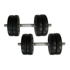 Гантелі складальні композитні в пластиковій оболонці Rock Pro-R 2 шт по 6 кг NE-PL-R-006-2