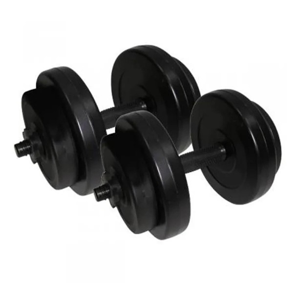 Гантелі складальні композитні в пластиковій оболонці Rock Pro 2 шт по 8 кг NE-PL-G-008-2