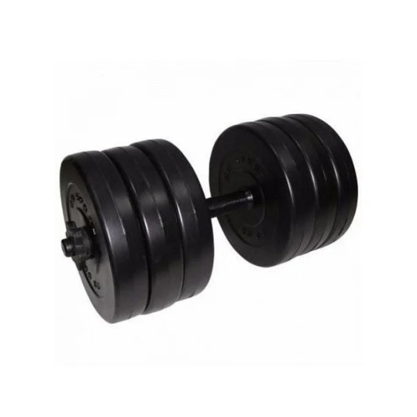 Гантель складальна композитна в пластиковій оболонці Rock pro 15,5 кг NE-PL-G-015