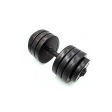 Гантель складальна композитна в пластиковій оболонці Rock pro 19 кг NE-PL-G-019