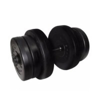 Гантель складальна композитна в пластиковій оболонці Rock pro 20,5 кг NE-PL-G-020