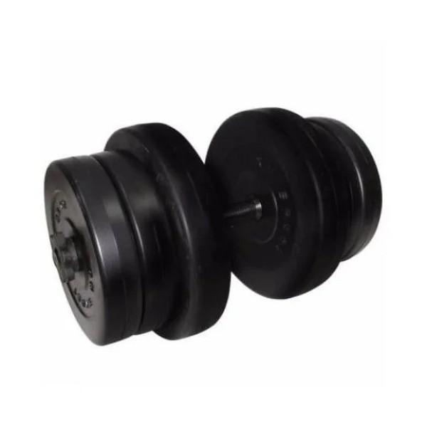 Гантель складальна композитна в пластиковій оболонці Rock pro 20,5 кг NE-PL-G-020