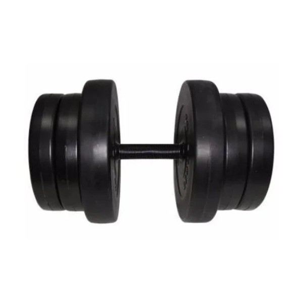 Гантель складальна композитна в пластиковій оболонці Rock pro 20,5 кг NE-PL-G-020