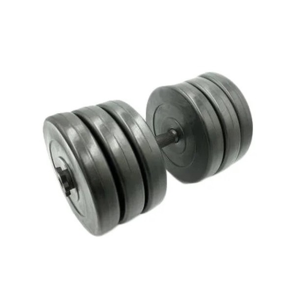 Гантель складальна композитна в пластиковій оболонці Rock pro 30,5 кг NE-PL-G-030