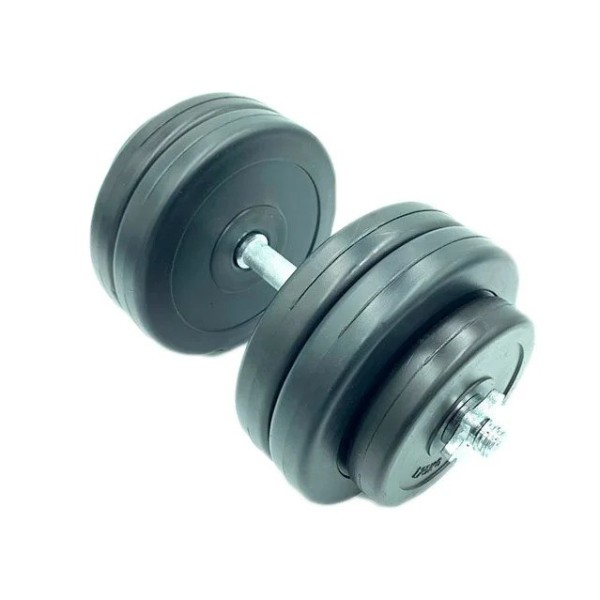 Гантель складальна композитна в пластиковій оболонці Rock Pro-R 14,5 кг NE-PL-R-014