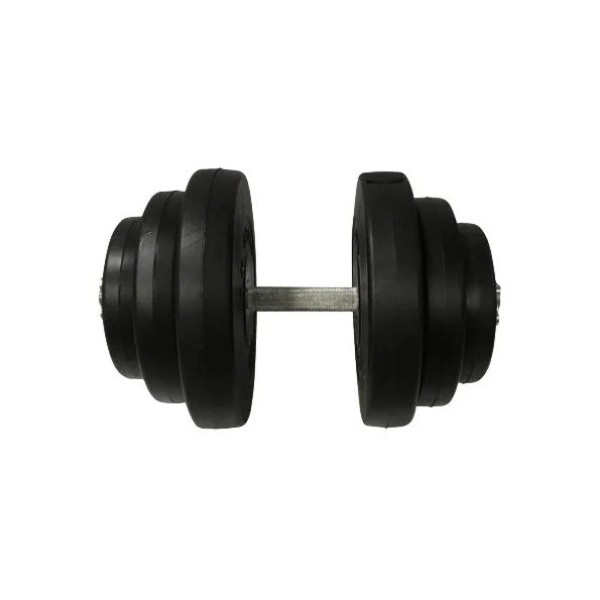 Гантель складальна композитна в пластиковій оболонці Rock Pro-R 19,5 кг NE-PL-R-019