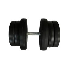 Гантель складальна композитна в пластиковій оболонці Rock Pro-R 21,5 кг NE-PL-R-021