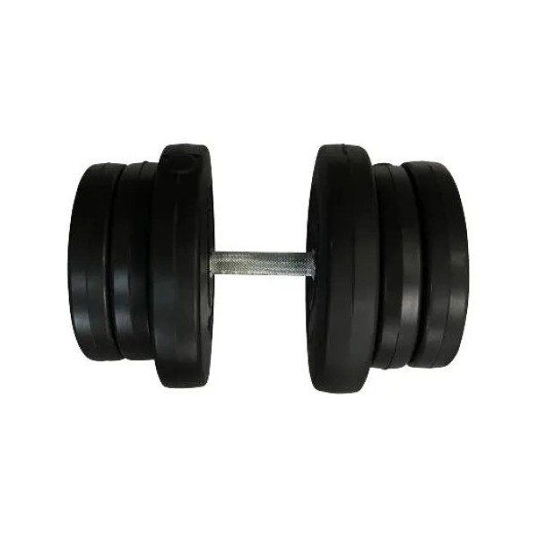 Гантель складальна композитна в пластиковій оболонці Rock Pro-R 21,5 кг NE-PL-R-021