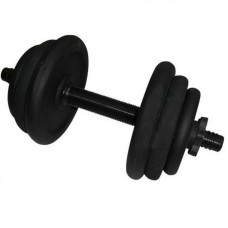 Гантель набірна лита NE-300-GP013, 12,5 кг, чорний