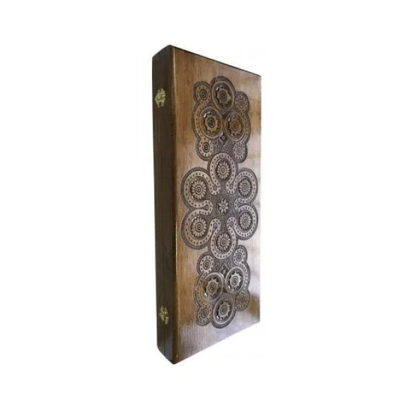 Нарди дерев'яні ручної роботи Backgammon 1 NR-5244, 32 фішки двох кольорів