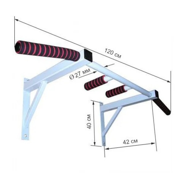 Турнік настінний 2 в 1 NE-TR-21