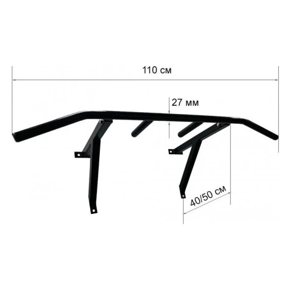 Турнік настінний Wide Pro чорний NE-TR-16B