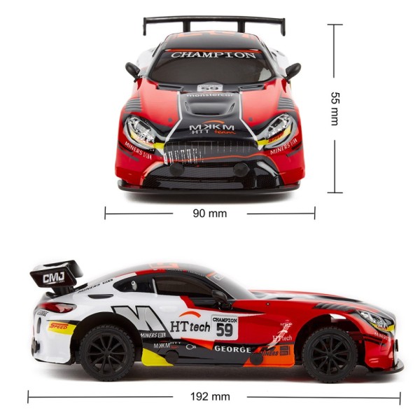 Автомобіль на радіоуправлінні KS Drive 16599OB 1:24, 2.4 ГГц (Ghz), червоний