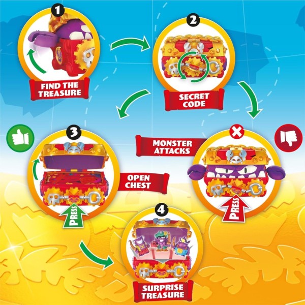 Дитячий іграшковий набір з фігурками "Скриня зі скарбами" PIRATIX PPXSP116IN00