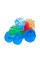 Дитячий сенсорний конструктор "Барвистий трактор" Jelly Blox 932945, 12 деталей