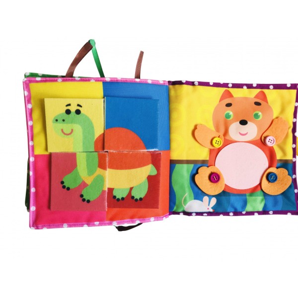 Текстильна розвиваюча книга для малят Bambini "Щеня" 403655