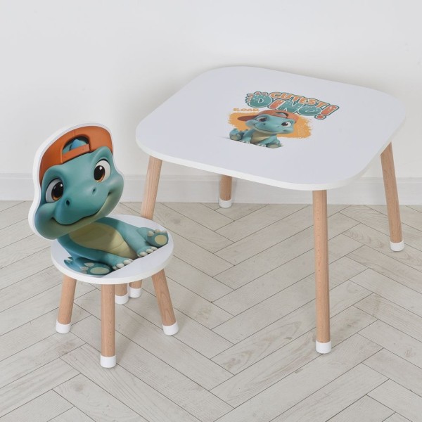 Дерев'яний дитячий столик M 502-5 зі стільчиком