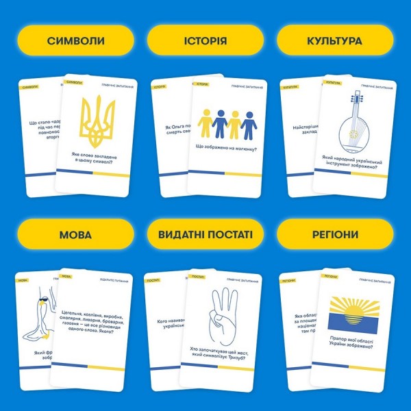 Карткова гра "Шевченко питає" orner-1909, 180 карток з запитаннями