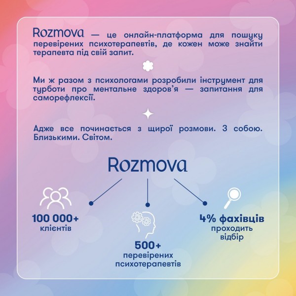 Картки саморефлексії "Розмова з собою" orner-2971, 100 карток