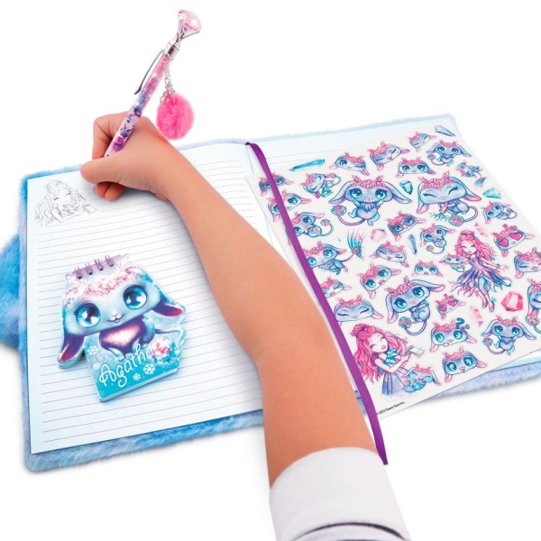 Великий пухнастий блокнот 2 в 1 "Агата" Nebulous Stars 12523 мініблокнот на спіралі