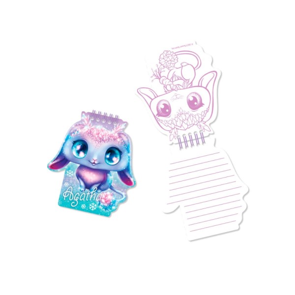 Великий пухнастий блокнот 2 в 1 "Агата" Nebulous Stars 12523 мініблокнот на спіралі