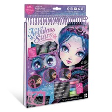 Набір для творчості Скетчбук: Екліпсія-чорні аркуші Nebulous Stars 11121, 8 ручок