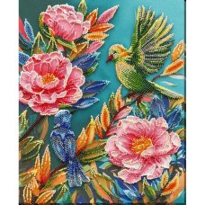 Набір для вишивання бісером "Весняний переполох" AB-924 на натуральному холсті