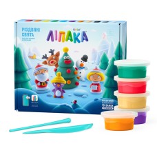 Дитячий меганабір пластиліну "Різдвяні свята" Lipaka 99001-UA01 самостійно твердіє