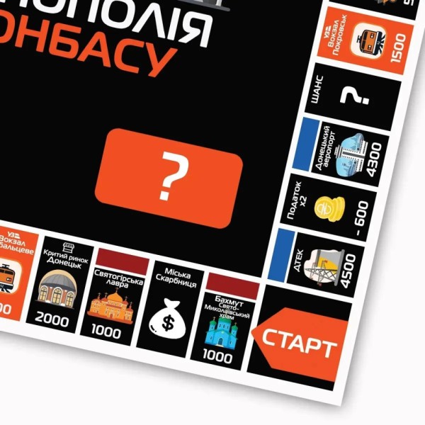 Настільна гра Монополія Донбасу PLR-0046 від 2 до 5 гравців