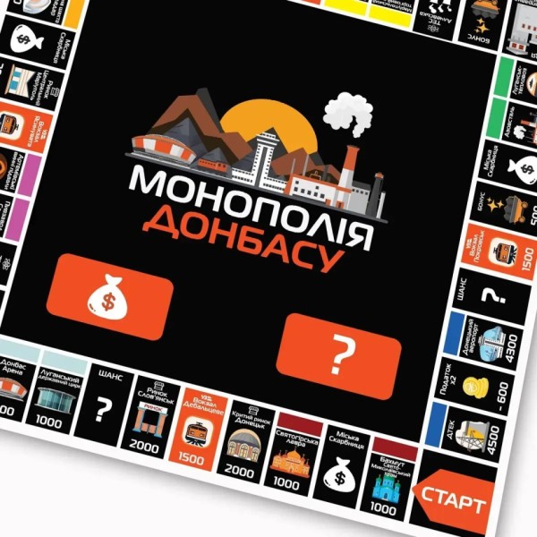 Настільна гра Монополія Донбасу PLR-0046 від 2 до 5 гравців