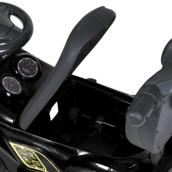 Дитяча каталка-толокар M 5728L-2 чорний, з батьківською ручкою