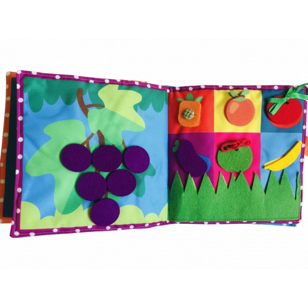 Текстильна розвиваюча книга для малят "Сонечко" 403686