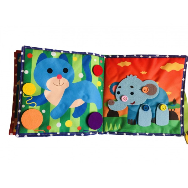 Текстильна розвиваюча книга для малят Bambini "Поні" 403679