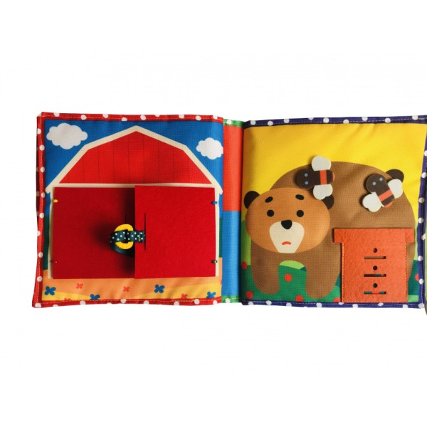 Текстильна розвиваюча книга для малят Bambini "Поні" 403679