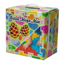 Набір масажних килимків "Мега Мікс" Ортек 10175-OTK 16 елементів, 27x28 см