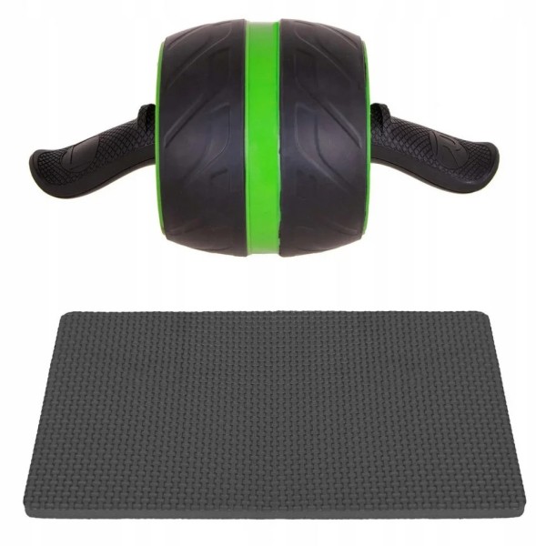 Ролик-колесо для преса AB Wheel Springos FA5010 зелений, з поворотним механізмом