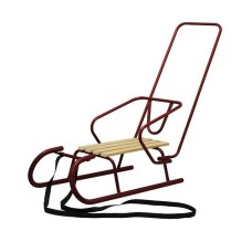 Зимові санки "Сніжок" Snower 4820211100476BORDO метал, дерево