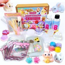 Набір для виготовлення сквишів антистресів "Хом'як, Кролик, Лапка" SL-002