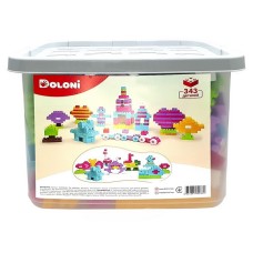 Дитячий блочний конструктор "Набір для дівчаток" 013999/02, 343 деталі