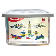 Дитячий блочний конструктор 013999/03 у пластиковому боксі, 252 деталі