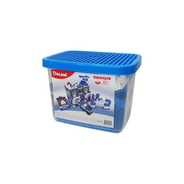 Конструктор "Поліція" 013888/02 в пластиковому боксі, 231 деталь