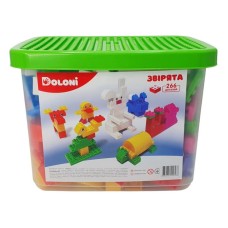 Конструктор "Звірята" 013888/05 в пластиковому боксі, 266 деталей