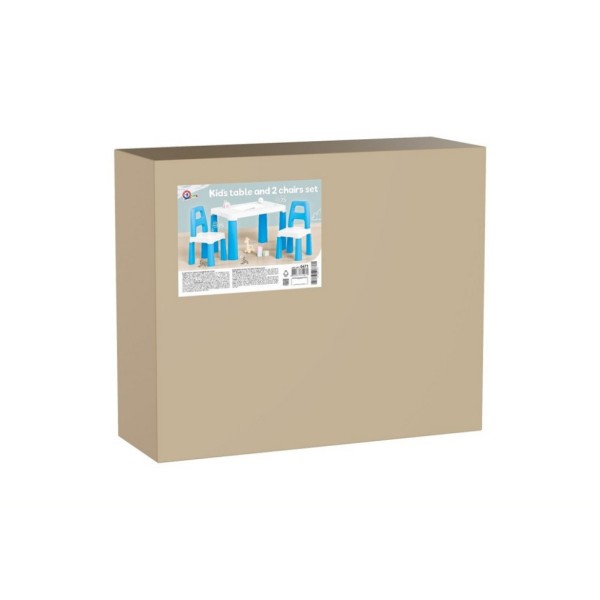 Дитячий стіл із двома стільцями 0471TXK біло-синій