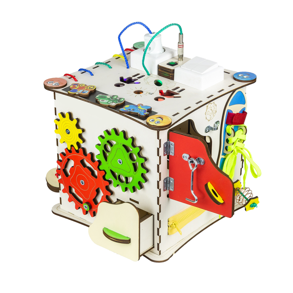 Будиночок розвиваючий. Бізіборд K009 з підсвічуванням