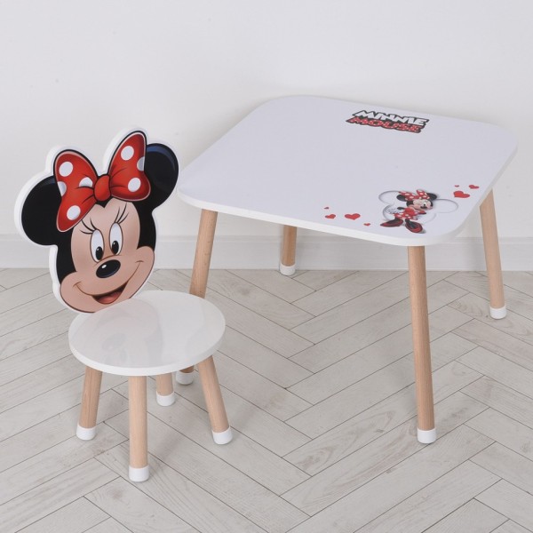 Дерев'яний дитячий столик M 502-8-1 зі стільчиком