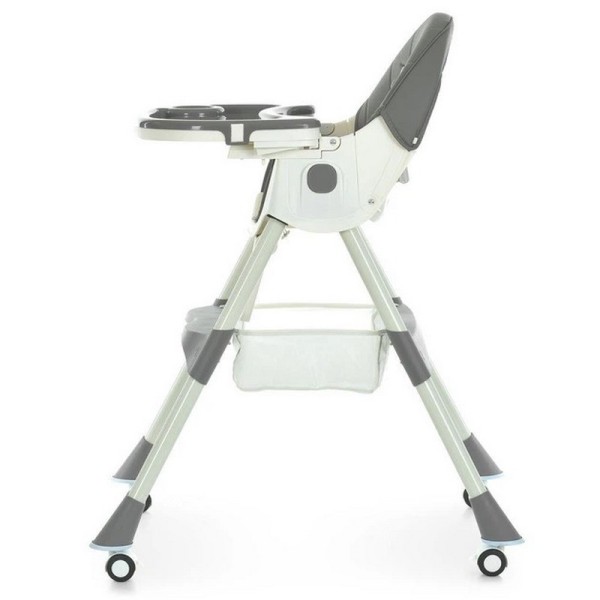 Стільчик для годування M 6302 Gray складний, 5-ти точкові ремені