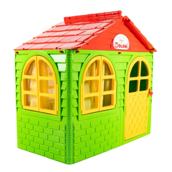 Дитячий ігровий Будиночок зі шторками 02550/13 пластиковий