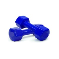 Гантели для фитнеса Vinyl NE-VIN-3-B 2 шт по 3 кг, синие